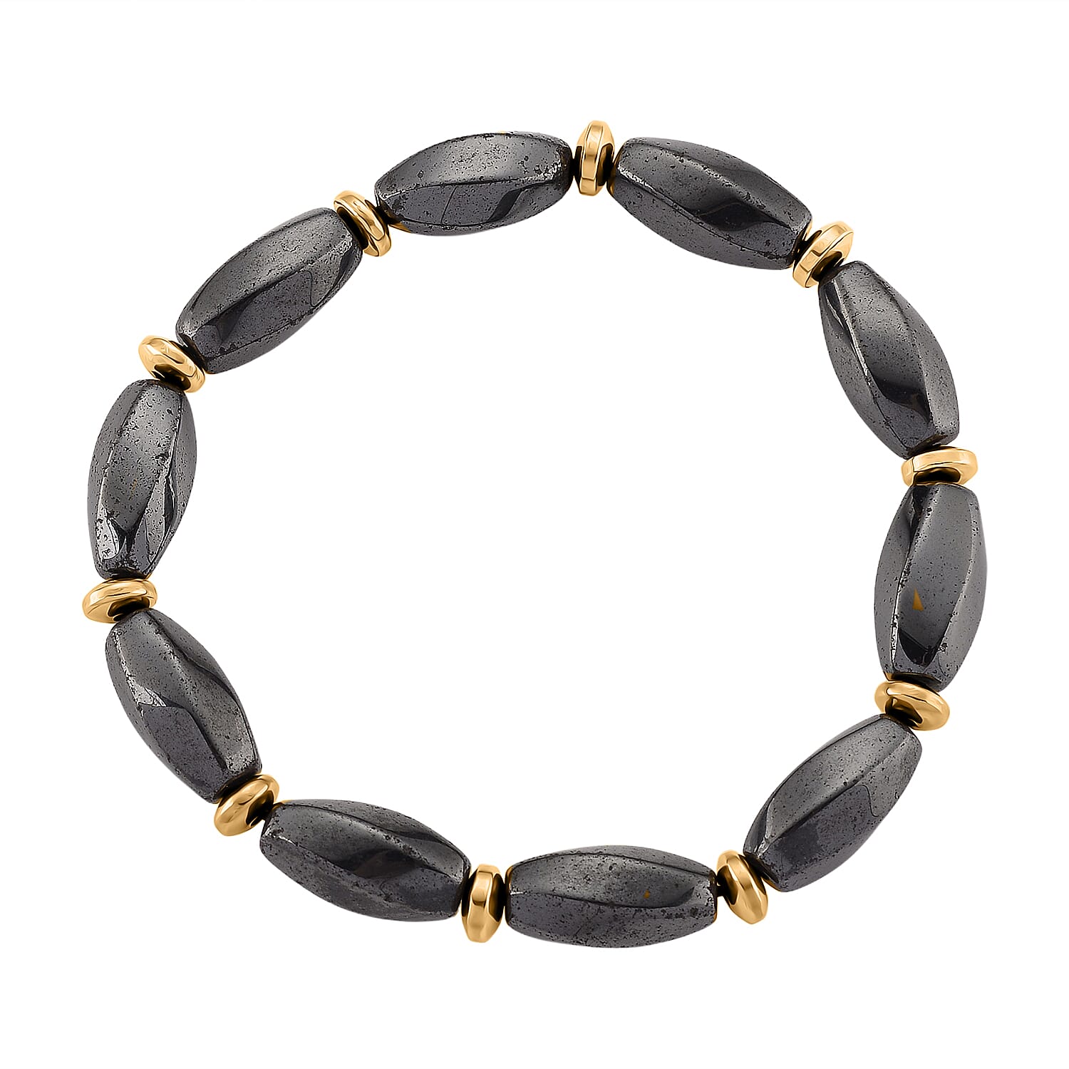 2 Piece Set -  Hematite Fancy Necklace and Fancy Bracelet 494.00ct  494.000  Ct.