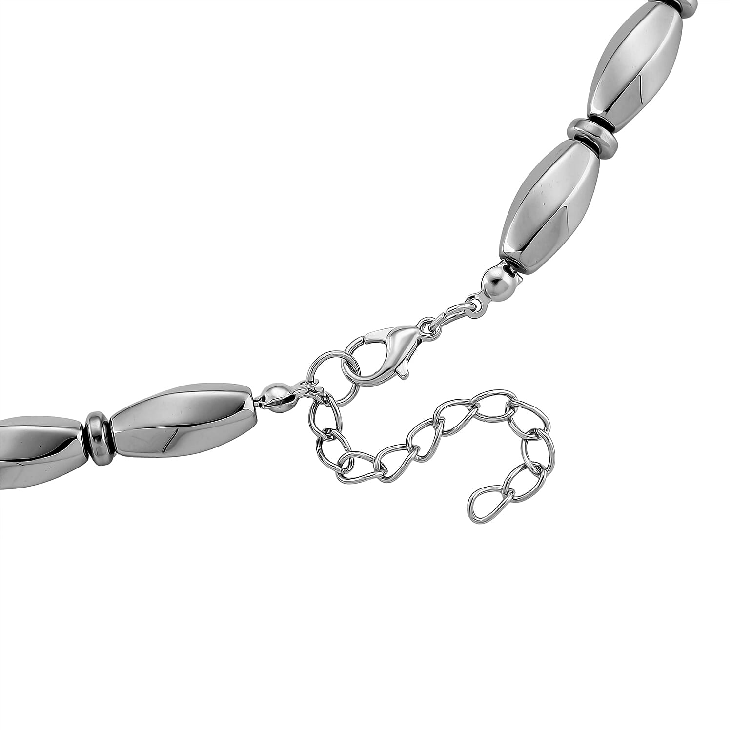 2 Piece Set -  Hematite Fancy Necklace and Fancy Bracelet 494.00ct  494.000  Ct.