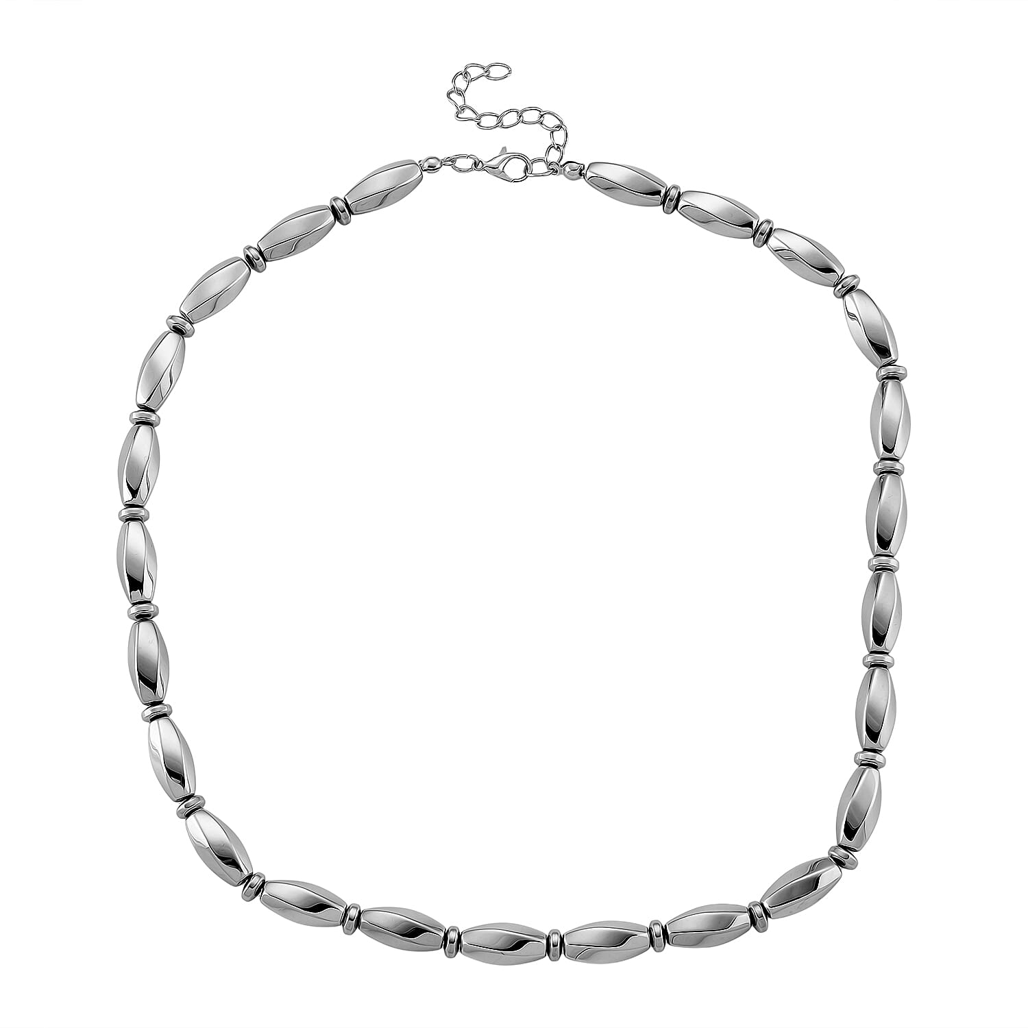 2 Piece Set -  Hematite Fancy Necklace and Fancy Bracelet 494.00ct  494.000  Ct.
