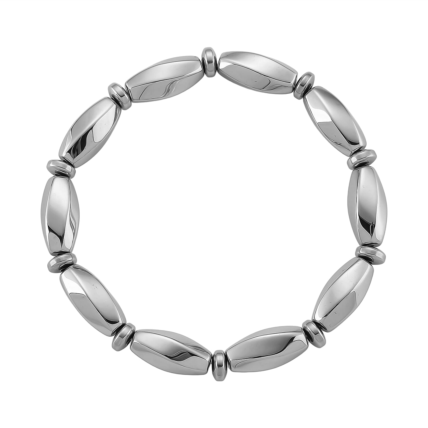 2 Piece Set -  Hematite Fancy Necklace and Fancy Bracelet 494.00ct  494.000  Ct.