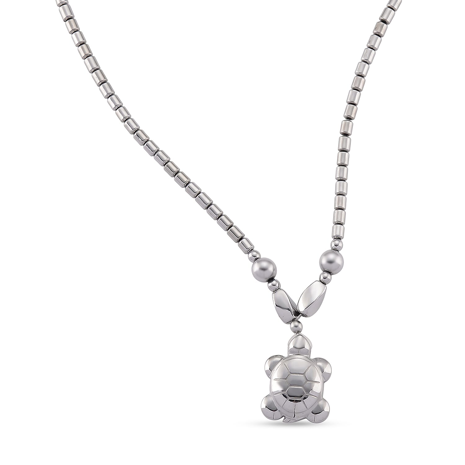 Set of 2 -  Silver Plated Hematite Fancy Necklace 448.50ct  448.500  Ct.