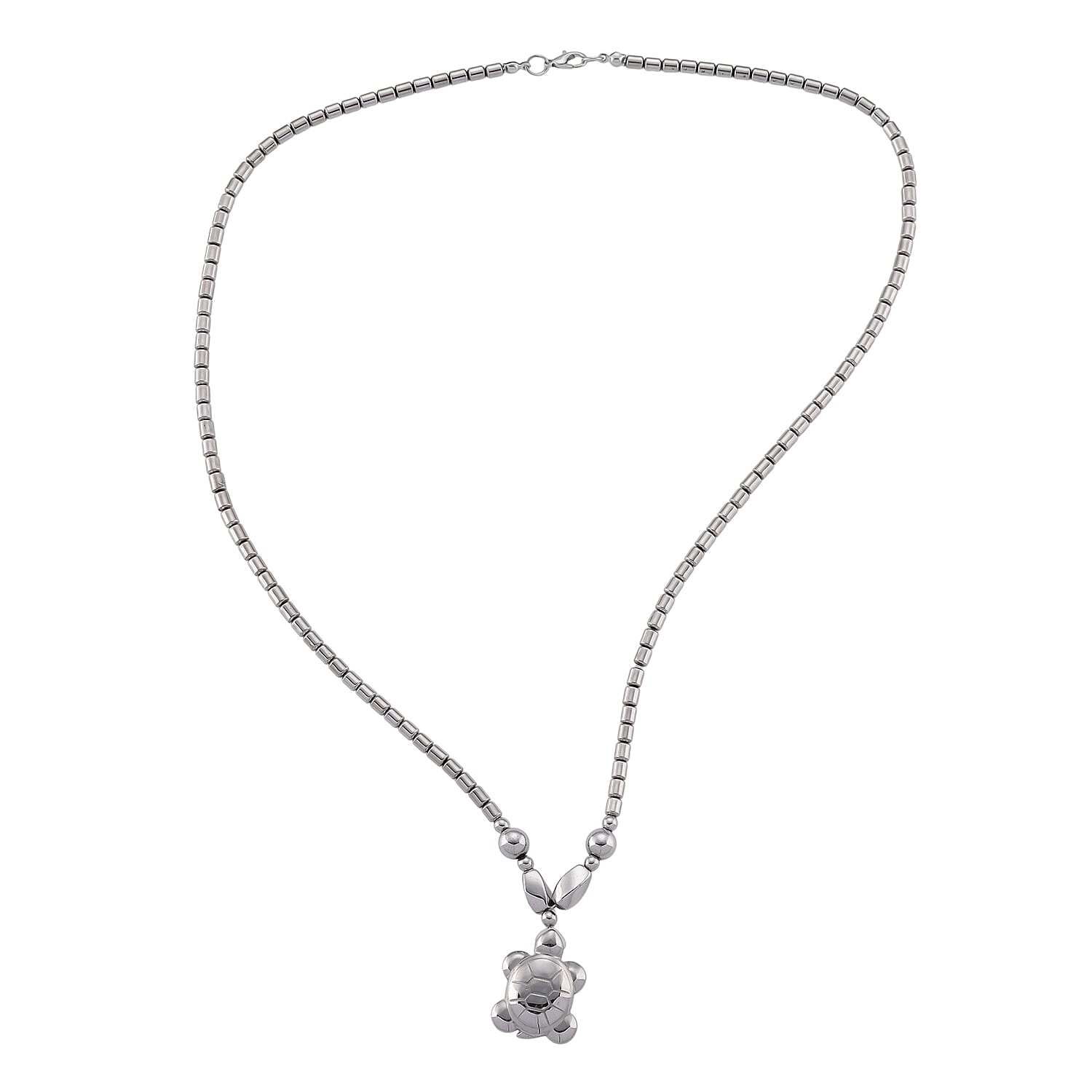 Set of 2 -  Silver Plated Hematite Fancy Necklace 448.50ct  448.500  Ct.