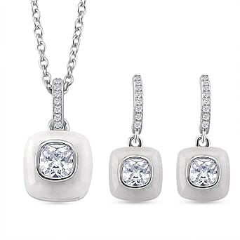 https://tjcuk.sirv.com/Products/44/3/4434963/2-Piece-Set-White-Jade-White-Cubic-Zirconia-Earring-Pendant-with-Chain_4434963.jpg?w=342&h=342