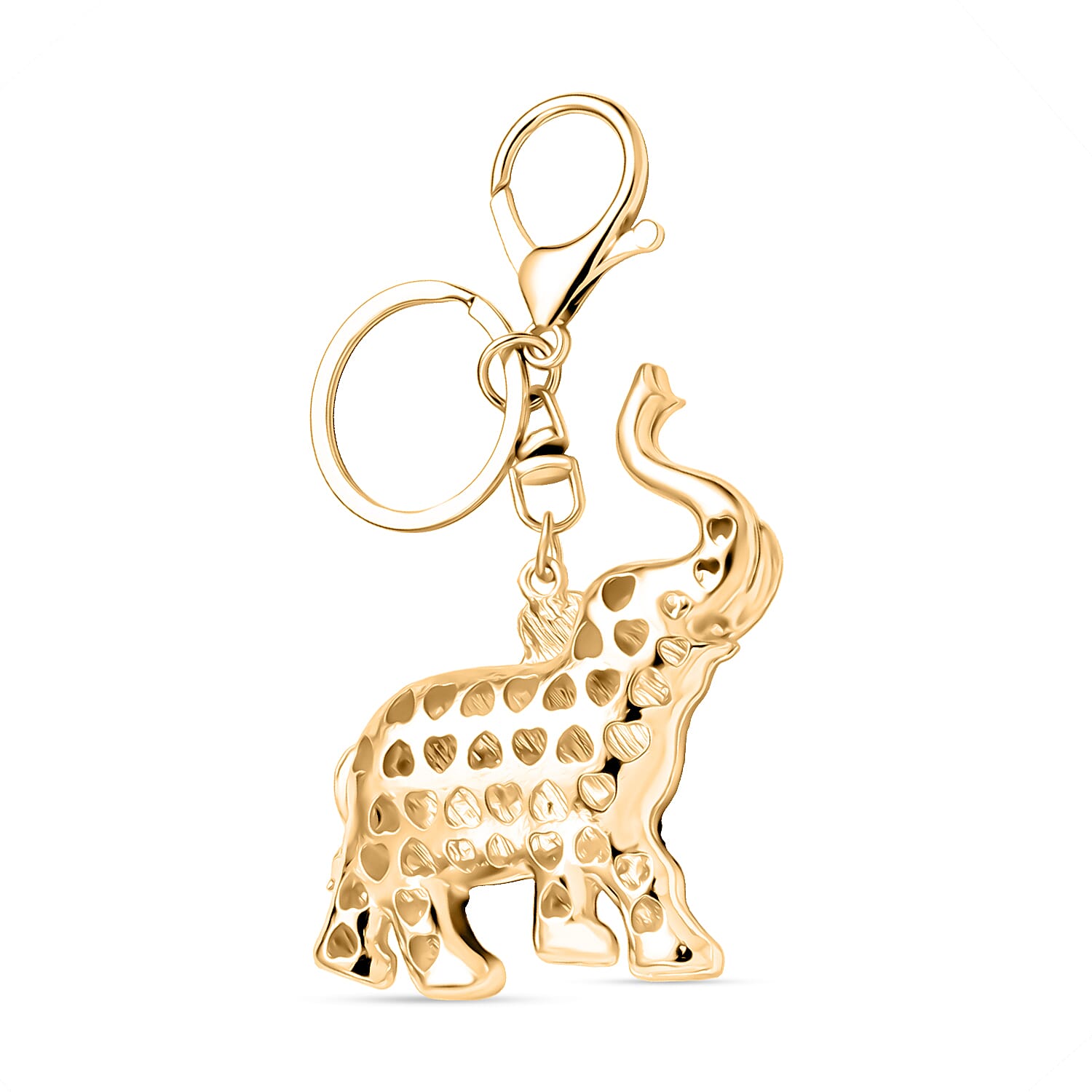 Set of 2 -  Multi Color Lady Bug Crystal Keychain