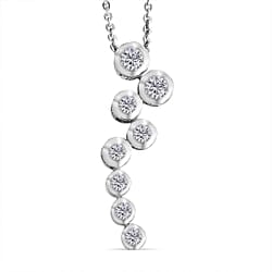 Lab Grown Diamond Pendant with Chain (Size 20) in 18K YG Vermeil Sterling Silver 0.39 ct  0.510  Ct.