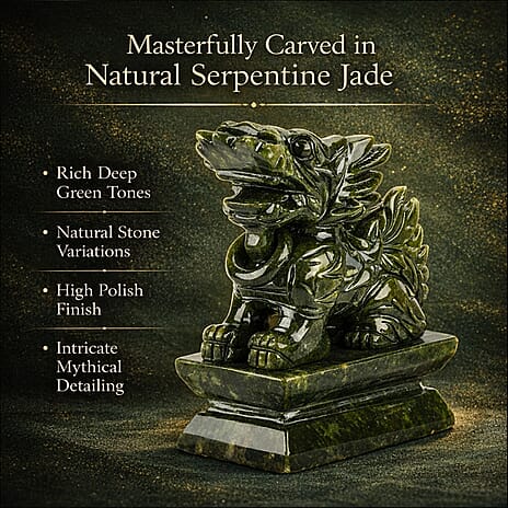 Black Friday Collectors Edition -  2 Pcs Set Serpentine Jade Carved Pixiu Sculpture 5045.00 Ct.
