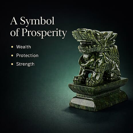 Black Friday Collectors Edition -  2 Pcs Set Serpentine Jade Carved Pixiu Sculpture 5045.00 Ct.