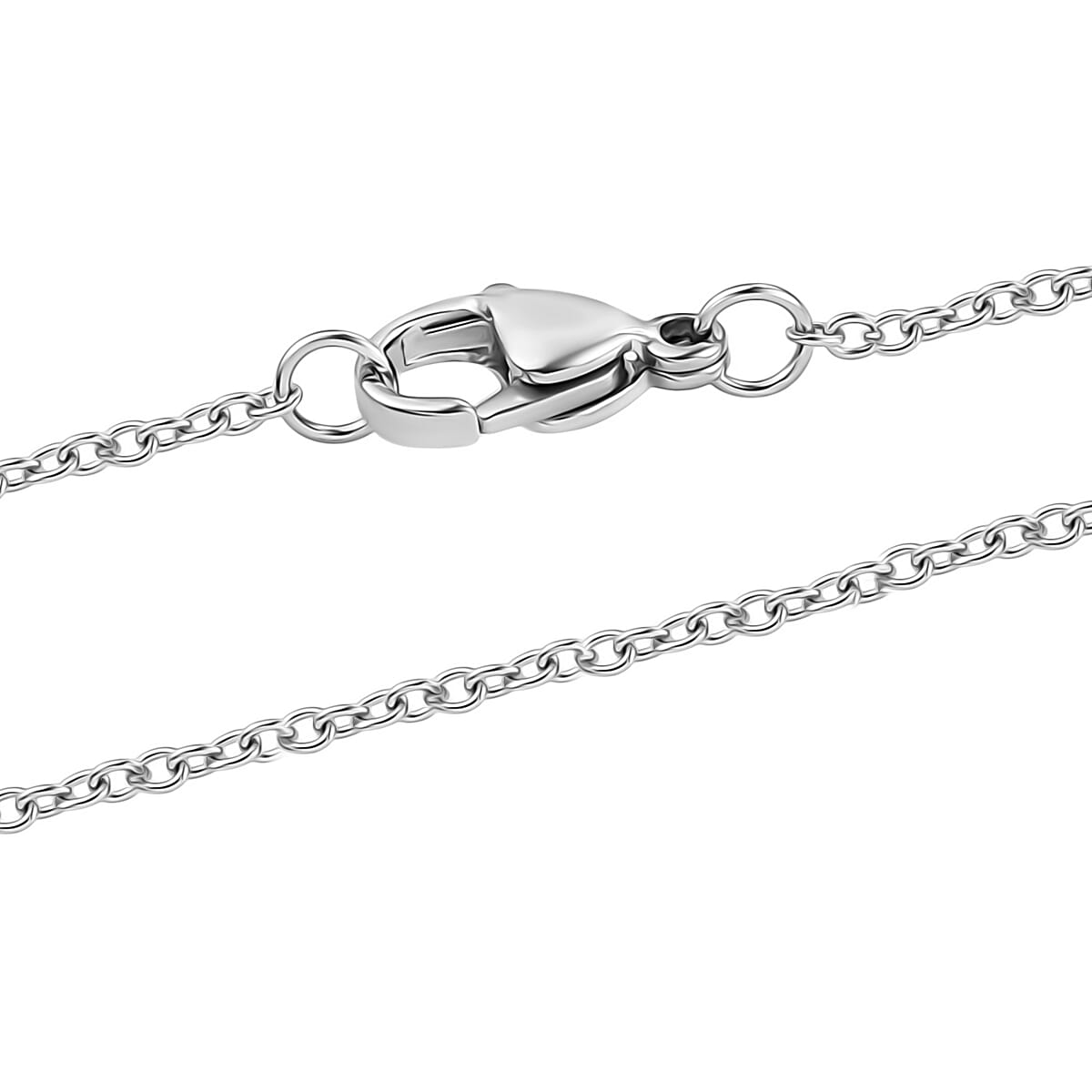 Moissanite Pendant with Chain (Size 20) in Rhodium Overlay Sterling Silver  1.000  Ct.