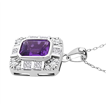 https://tjcuk.sirv.com/Products/44/4/4440561/African-Amethyst-White-Zircon-Pendant-with-Chain-Size-20-in-Rhodium-Ov_4440561_3.jpg?w=342&h=342