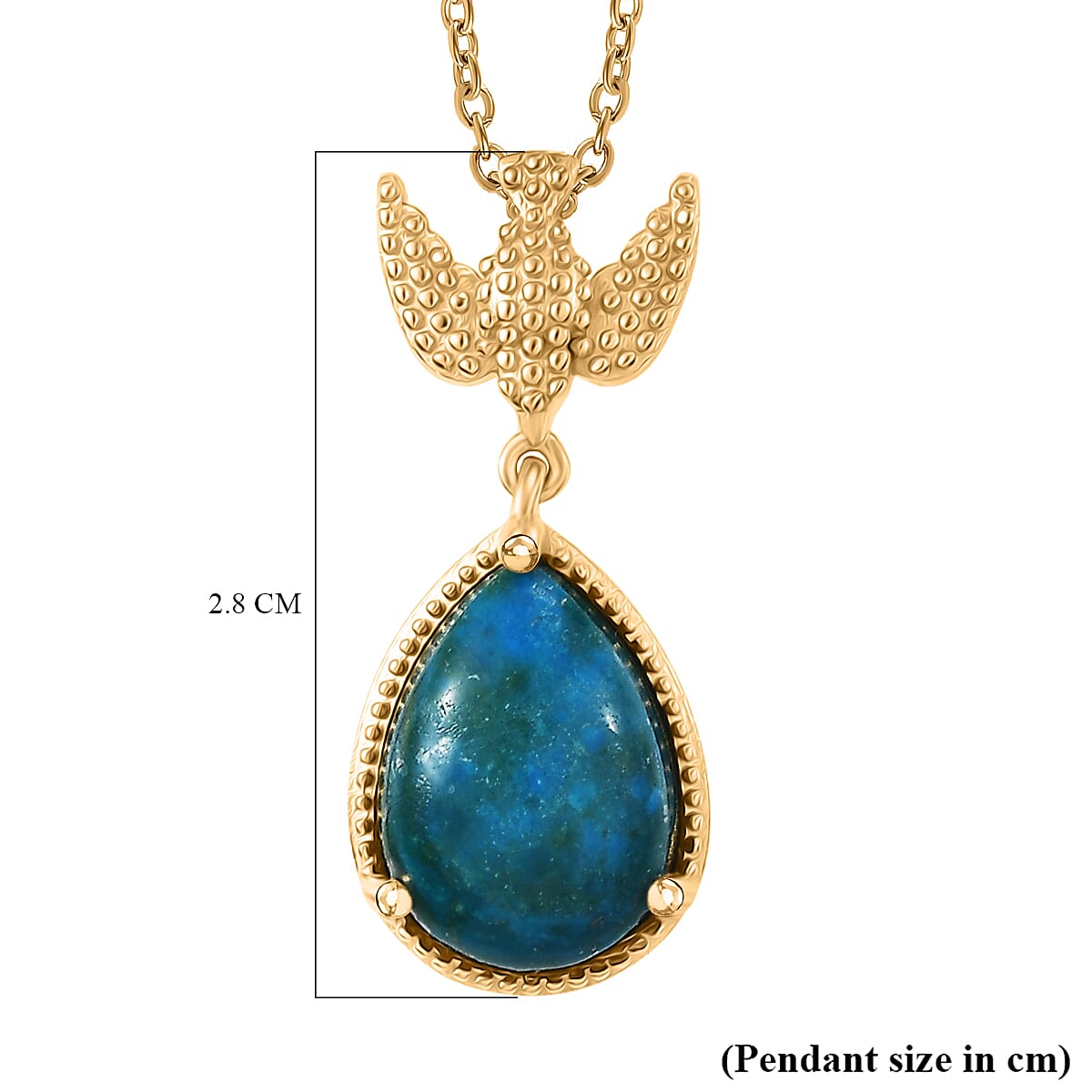 Opalina Pendant with Chain (Size 20) Stainless Steel  4.500  Ct.