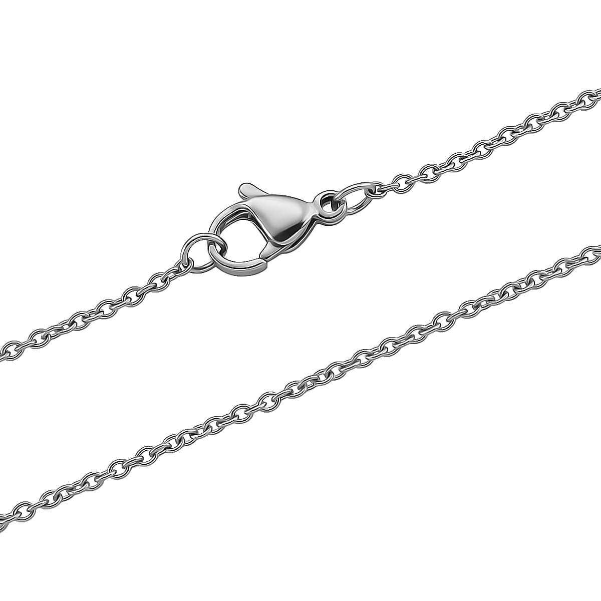 Peach Baroque Pearl Pendant with Chain (Size 20) in Rhodium Overlay Sterling Silver 30.00 Ct.