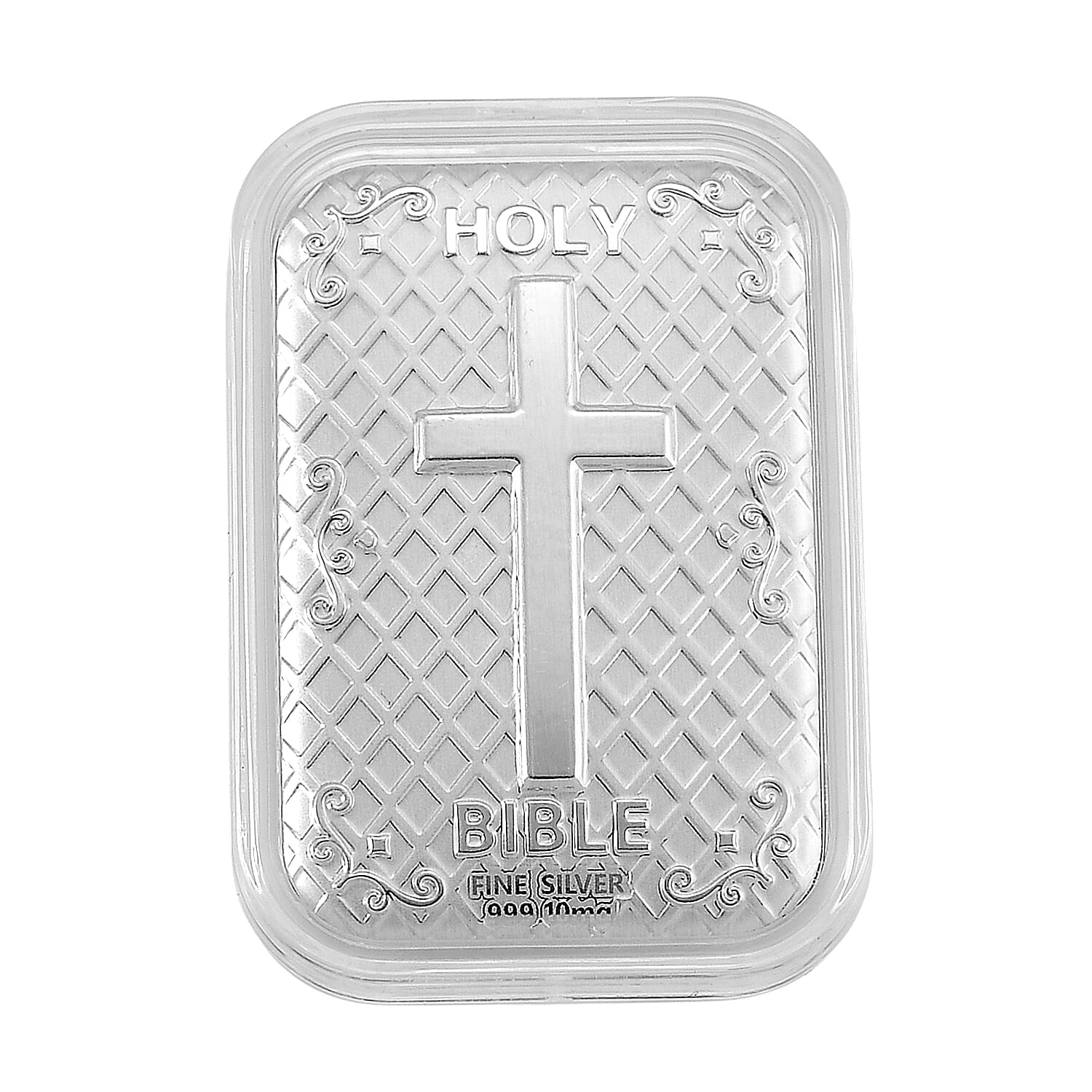 Embossed 999 Silver Dragon and Cross