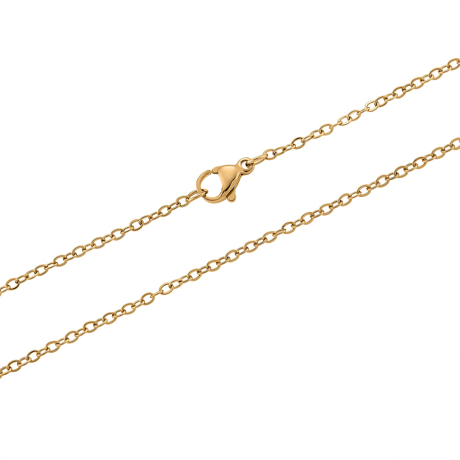 Designer Inspired-  Cubic Zirconia Teddy Bear Pendant with Chain (Size 20) in Yellow Gold Plated- White