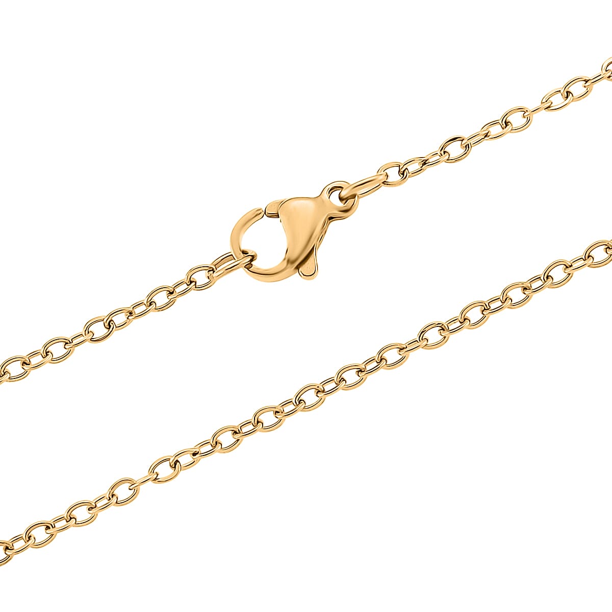 Designer Inspired-  Cubic Zirconia Teddy Bear Pendant with Chain (Size 20) in Yellow Gold Plated- Blue