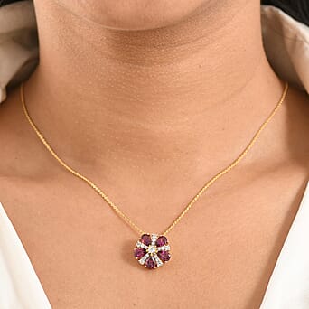 https://tjcuk.sirv.com/Products/44/4/4446489/Rhodolite-Garnet-White-Zircon-Pendant-with-Chain-Size-20-in-18K-YG-Pla_4446489_2.jpg?w=342&h=342