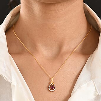 https://tjcuk.sirv.com/Products/44/4/4446500/Rhodolite-Garnet-White-Zircon-Pendant-with-Chain-Size-20-in-18K-YG-Pla_4446500_2.jpg?w=342&h=342