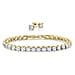 2 Piece Set - Cubic Zirconia Bracelet (Size - 7.5) and Push Back Earring
