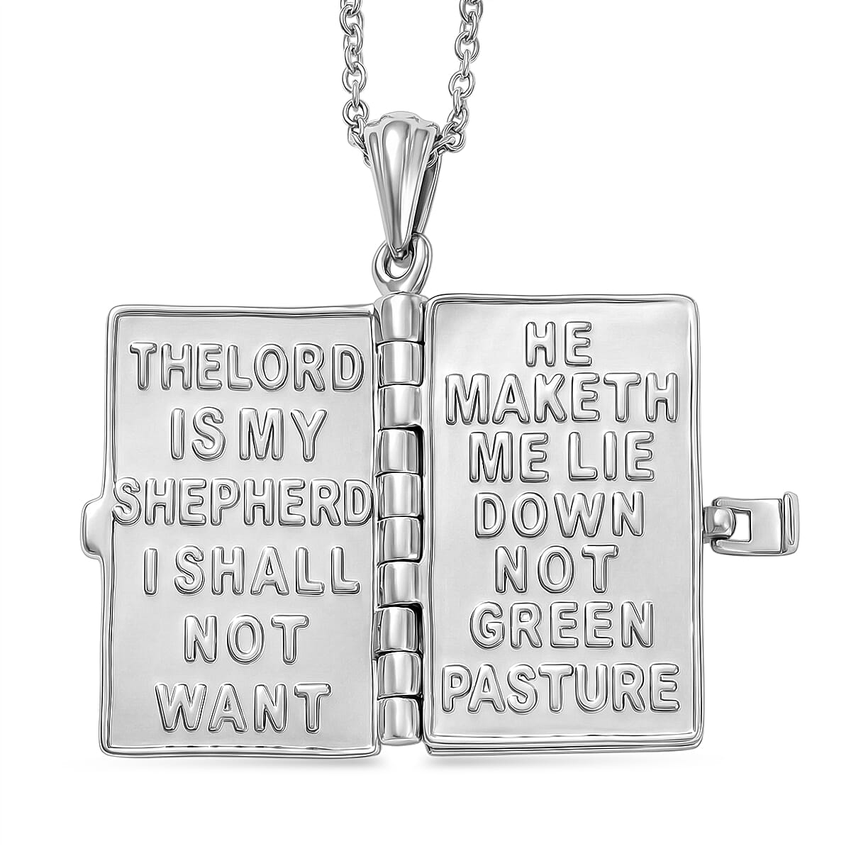 EverTrue Ethiopian Opal Bible Pendant with Chain (Size 20)