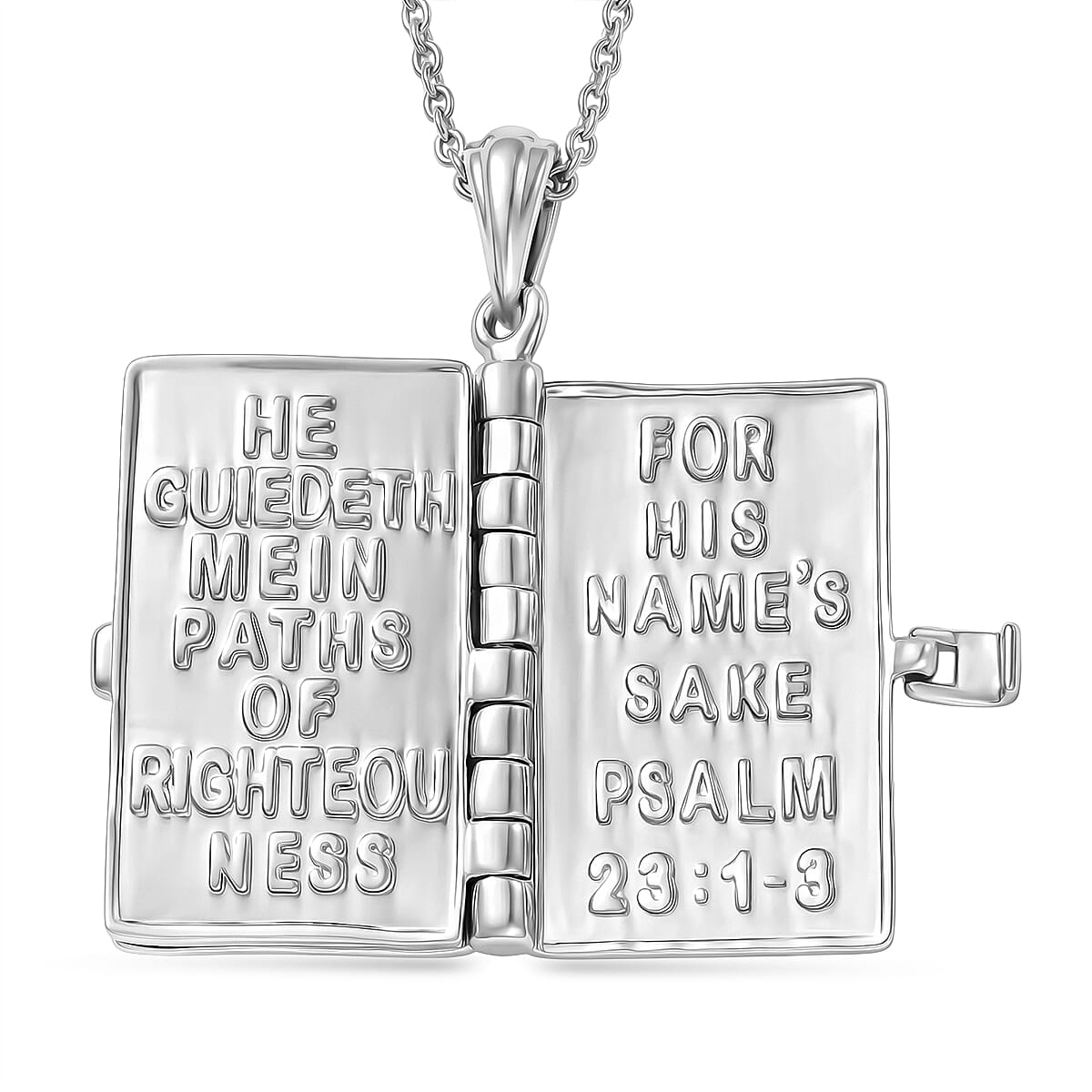 EverTrue Ethiopian Opal Bible Pendant with Chain (Size 20)