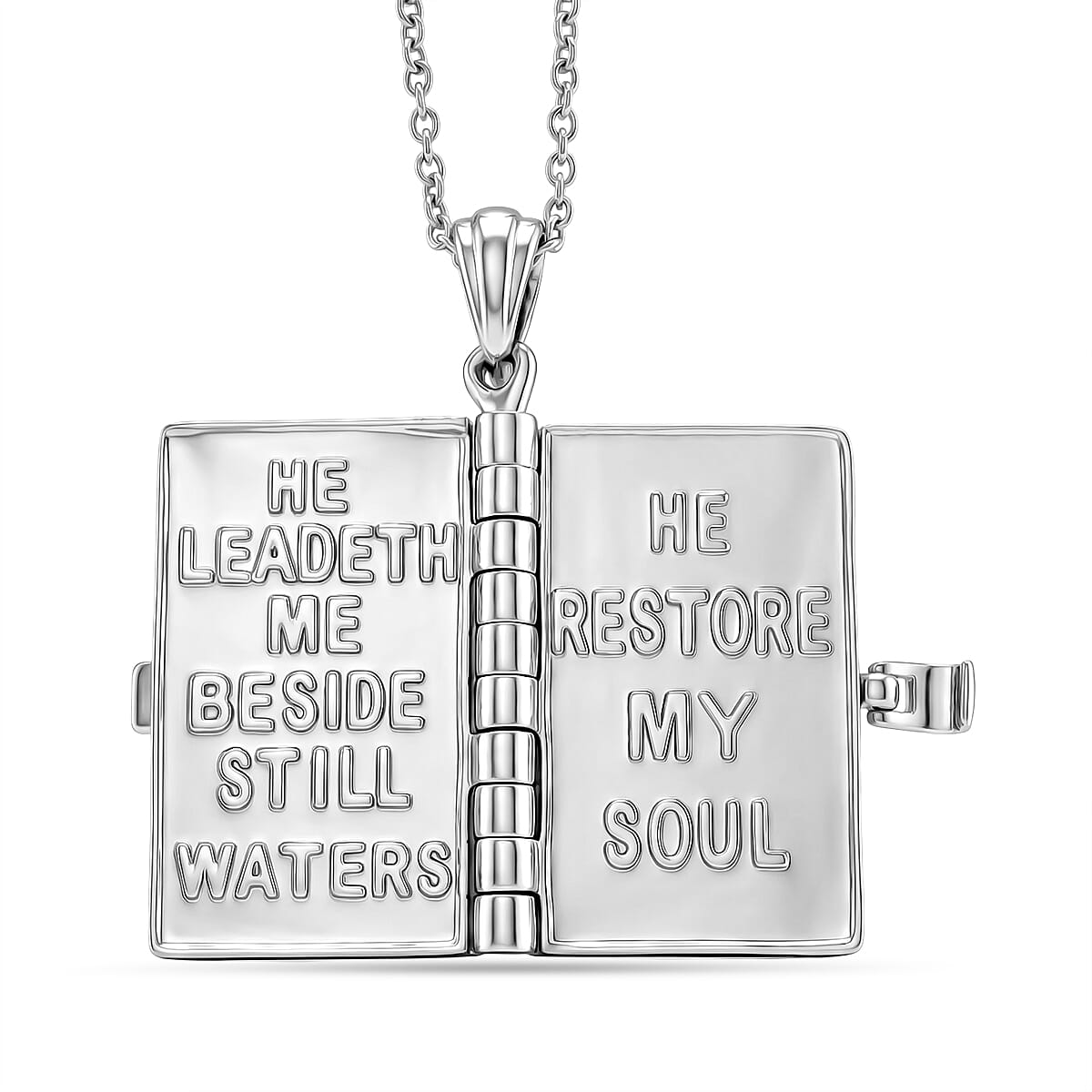 EverTrue African Ruby Bible Pendant with Chain (Size 20) 1.64 Ct.