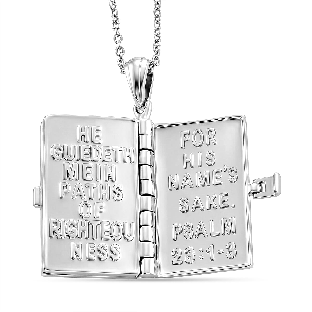 EverTrue African Ruby Bible Pendant with Chain (Size 20) 1.64 Ct.