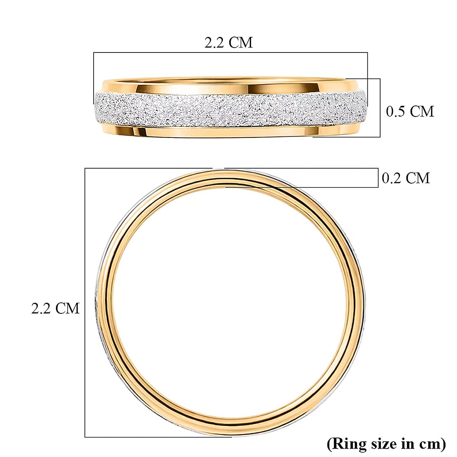 Set of 2 - D'Joy Moissanite Band Ring in Sterling Silver