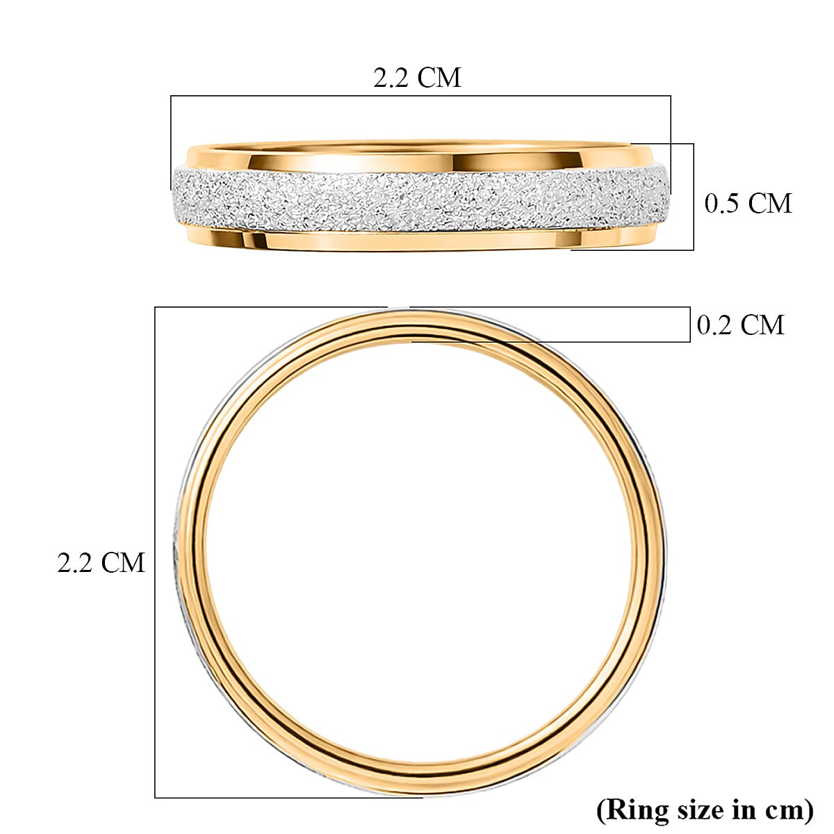 Set of 2 - D'Joy Moissanite Band Ring in Sterling Silver