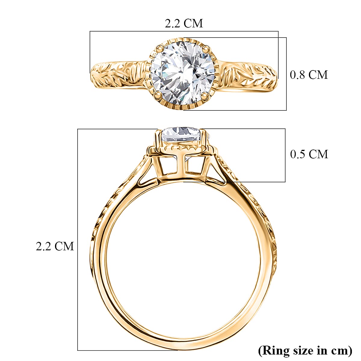 Set of 2 - D'Joy Moissanite Band Ring in Sterling Silver