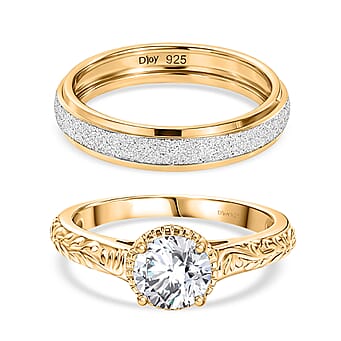 https://tjcuk.sirv.com/Products/44/4/4449293/Set-of-2-D-Joy-Moissanite-Band-Ring-in-Yellow-Gold-Plated-Sterling-Sil_4449293.jpg?w=342&h=342