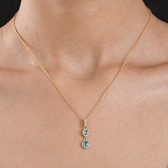 https://tjcuk.sirv.com/Products/44/4/4449470/D-Joy-Zambian-Emerald-White-Zircon-Pendant-with-Chain-Size-20-in-18K-V_4449470_2.jpg?w=342&h=342