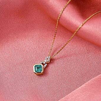 https://tjcuk.sirv.com/Products/44/4/4449471/D-Joy-Zambian-Emerald-White-Zircon-Pendant-with-Chain-Size-20-in-18K-V_4449471_1.jpg?w=342&h=342