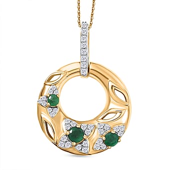 https://tjcuk.sirv.com/Products/44/4/4449472/D-Joy-Zambian-Emerald-White-Zircon-Pendant-with-Chain-Size-20-in-18K-V_4449472.jpg?w=342&h=342
