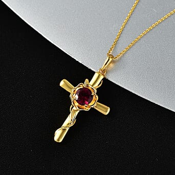 https://tjcuk.sirv.com/Products/44/4/4449972/Rhodolite-Garnet-Pendant-with-Chain-Size-20-in-18K-YG-Plating-Sterling_4449972_1.jpg?w=342&h=342