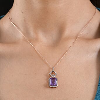 https://tjcuk.sirv.com/Products/44/5/4450952/Rose-De-France-Amethyst-White-Zircon-Pendant-with-Chain-Size-20-Sterli_4450952_2.jpg?w=342&h=342