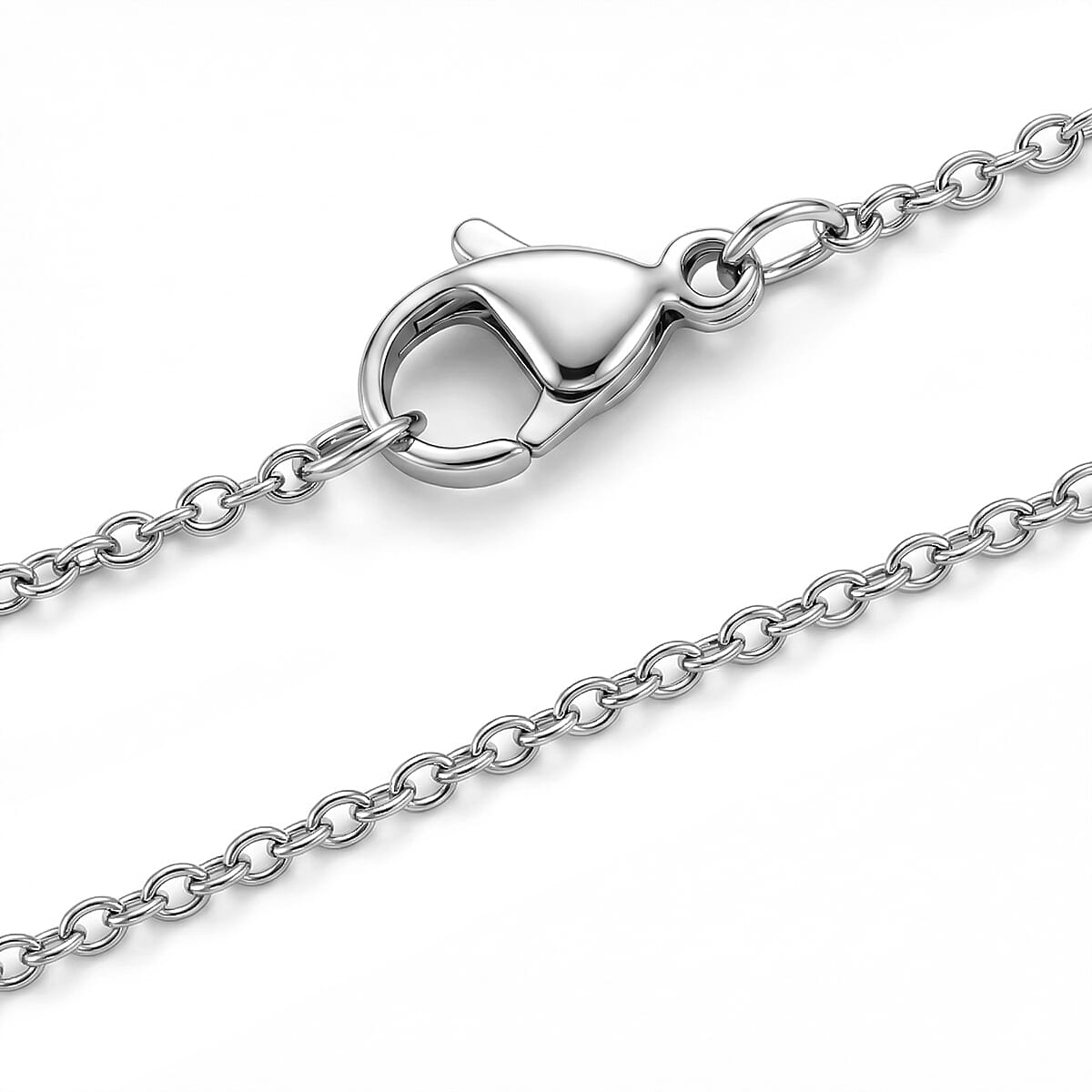 Shungite Rhodium Overlay Cross Pendant with Chain (Size 20) 15.00 Ct.