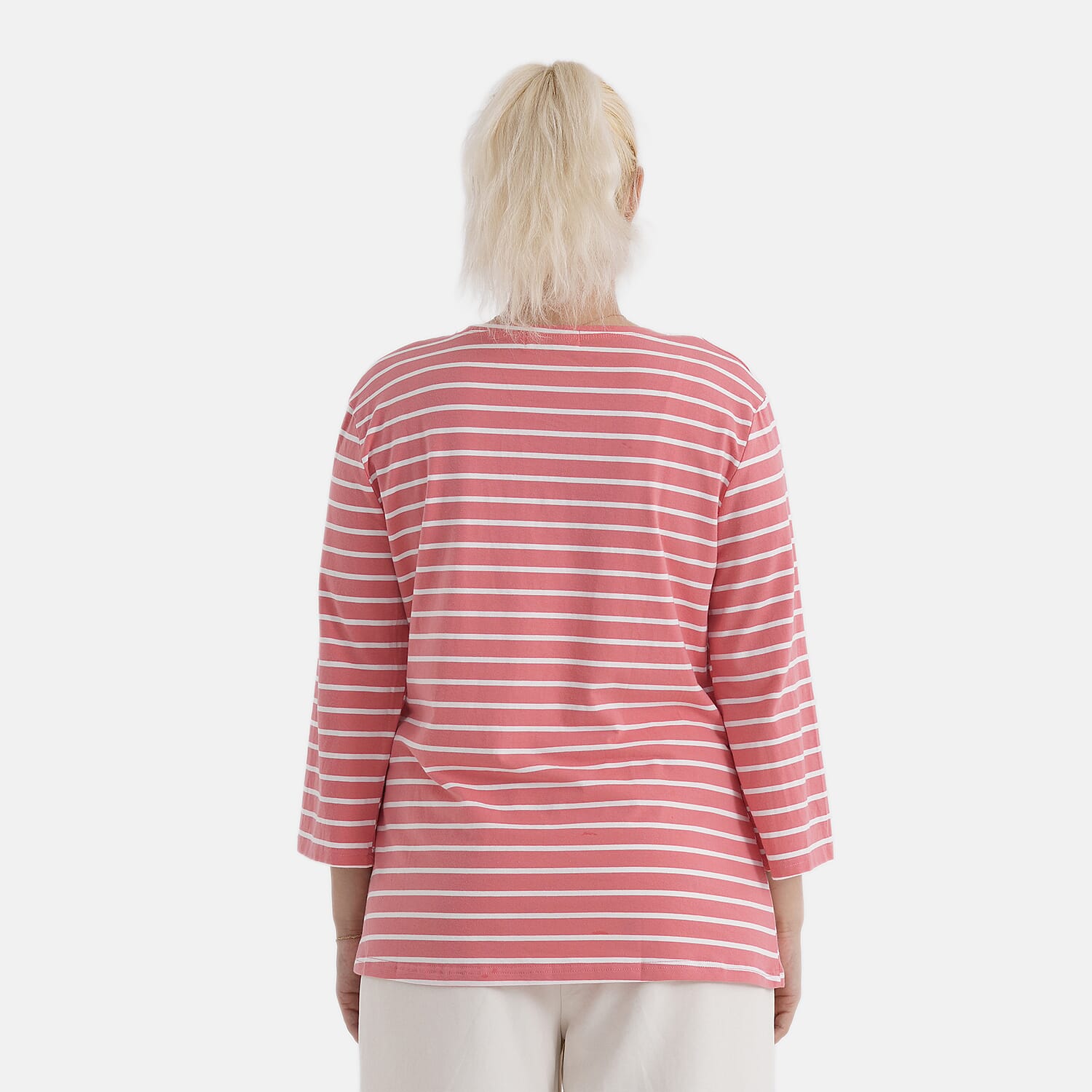 & Maisi Set of 2 - 3/4 Sleeve Cotton Tops