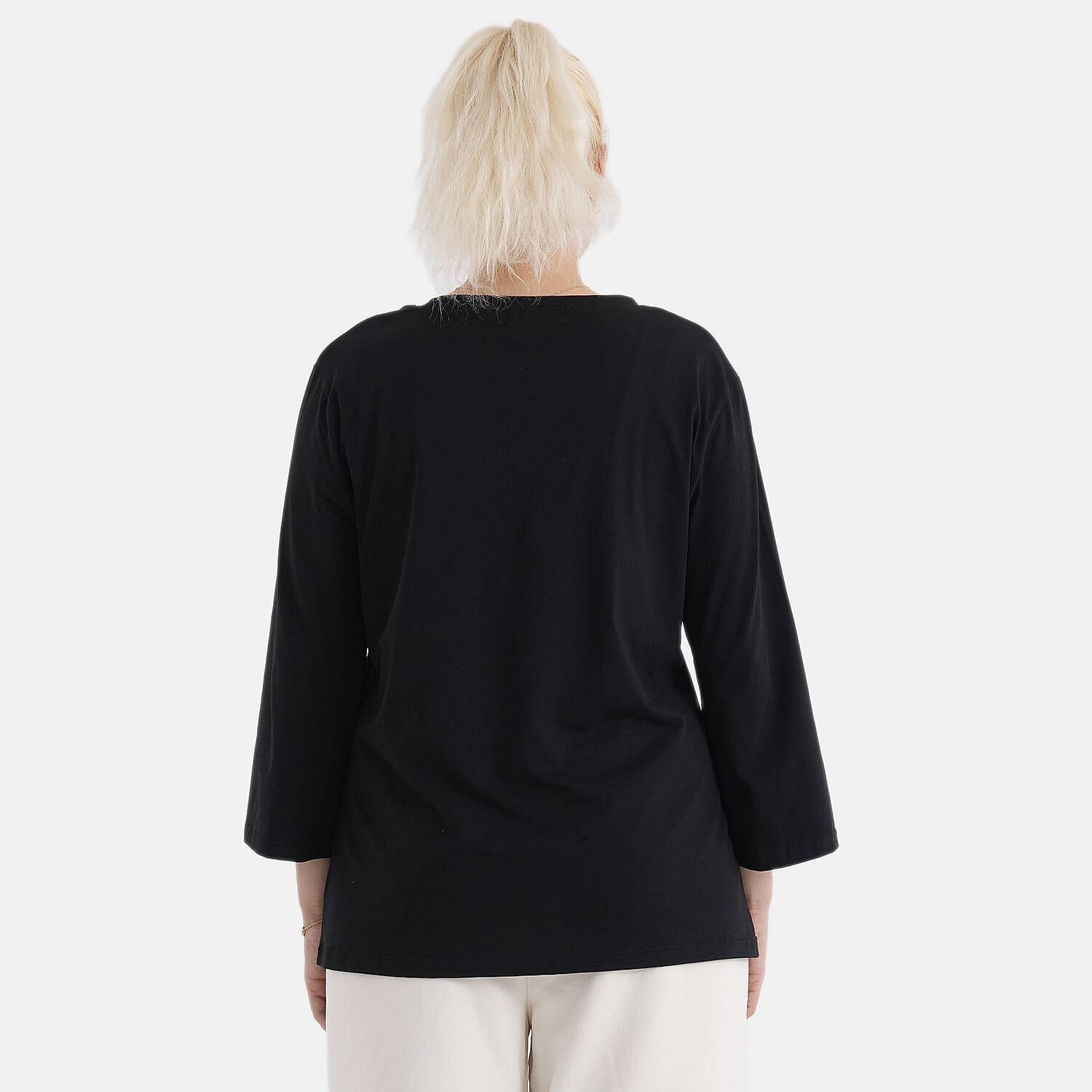 & Maisi Set of 2 - 3/4 Sleeve Cotton Tops