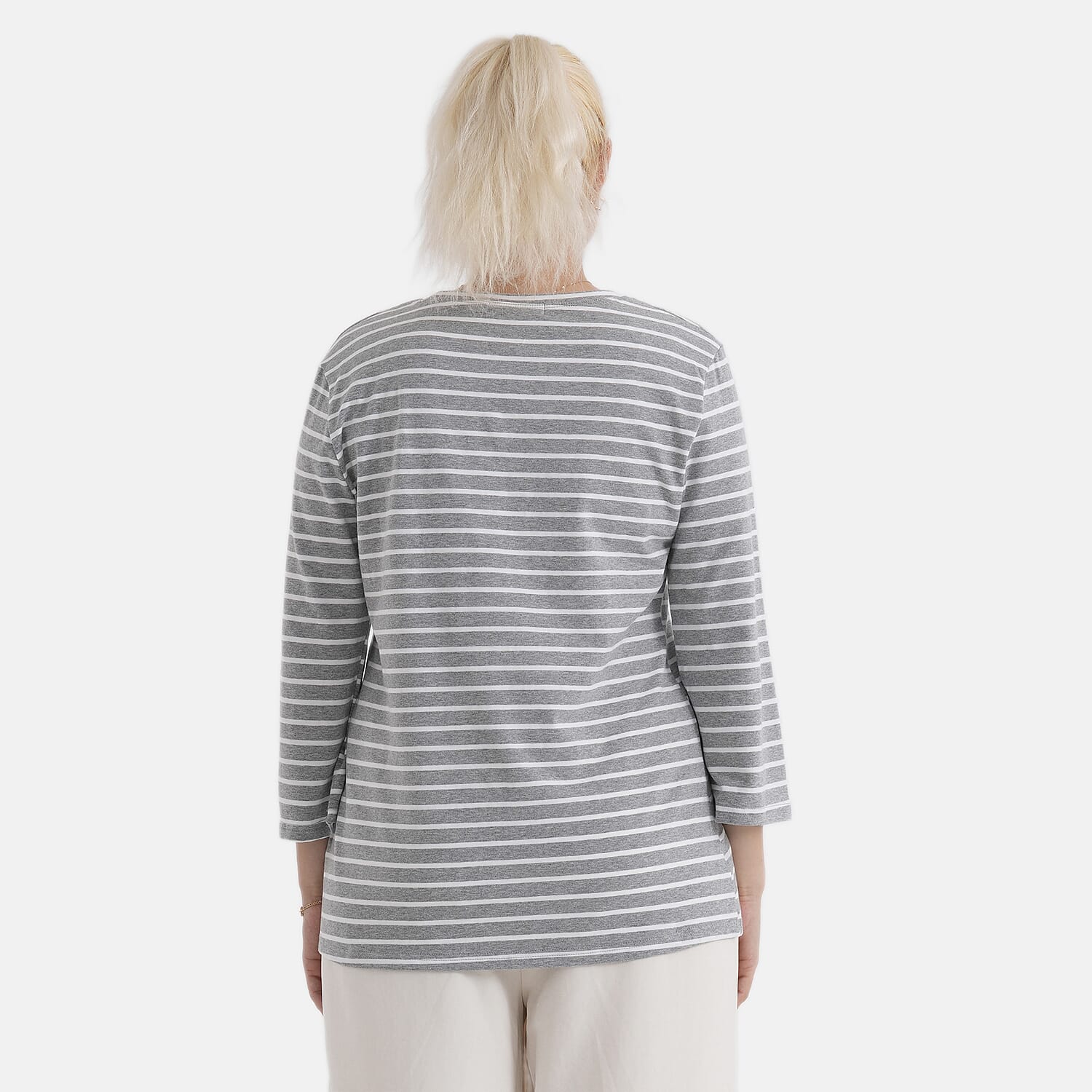 & Maisi Set of 2 - 3/4 Sleeve Cotton Tops