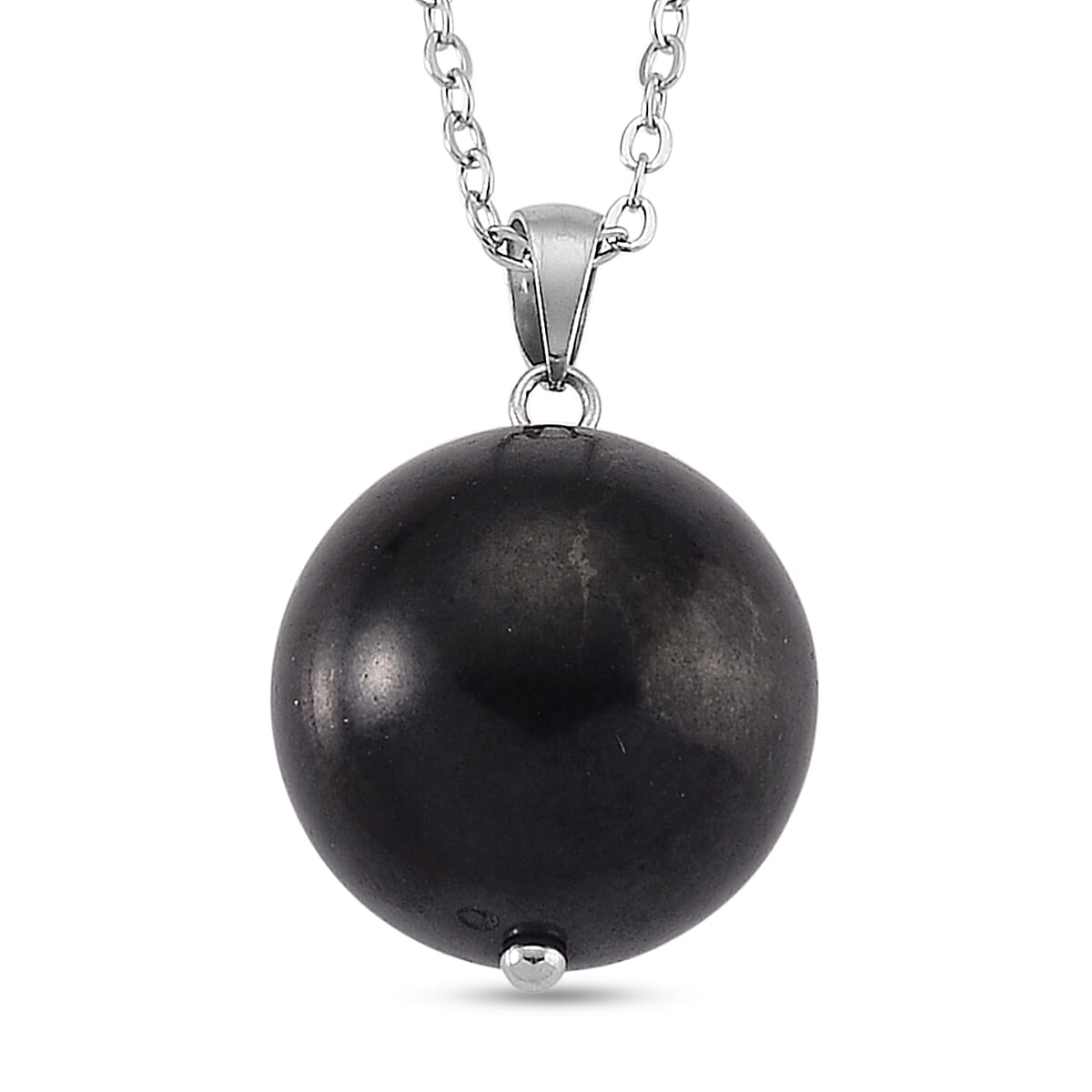 2 Piece Set - Natural Shungite Lever Back Earrings and Pendant with Chain (Size 20) 45.00 Ct.