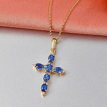https://tjcuk.sirv.com/Products/44/5/4453470/Kyanite-White-Zircon-Pendant-with-Torn-Chain-19DC-Size-20-in-18K-YG-Pl_4453470_2.jpg?w=342&h=342