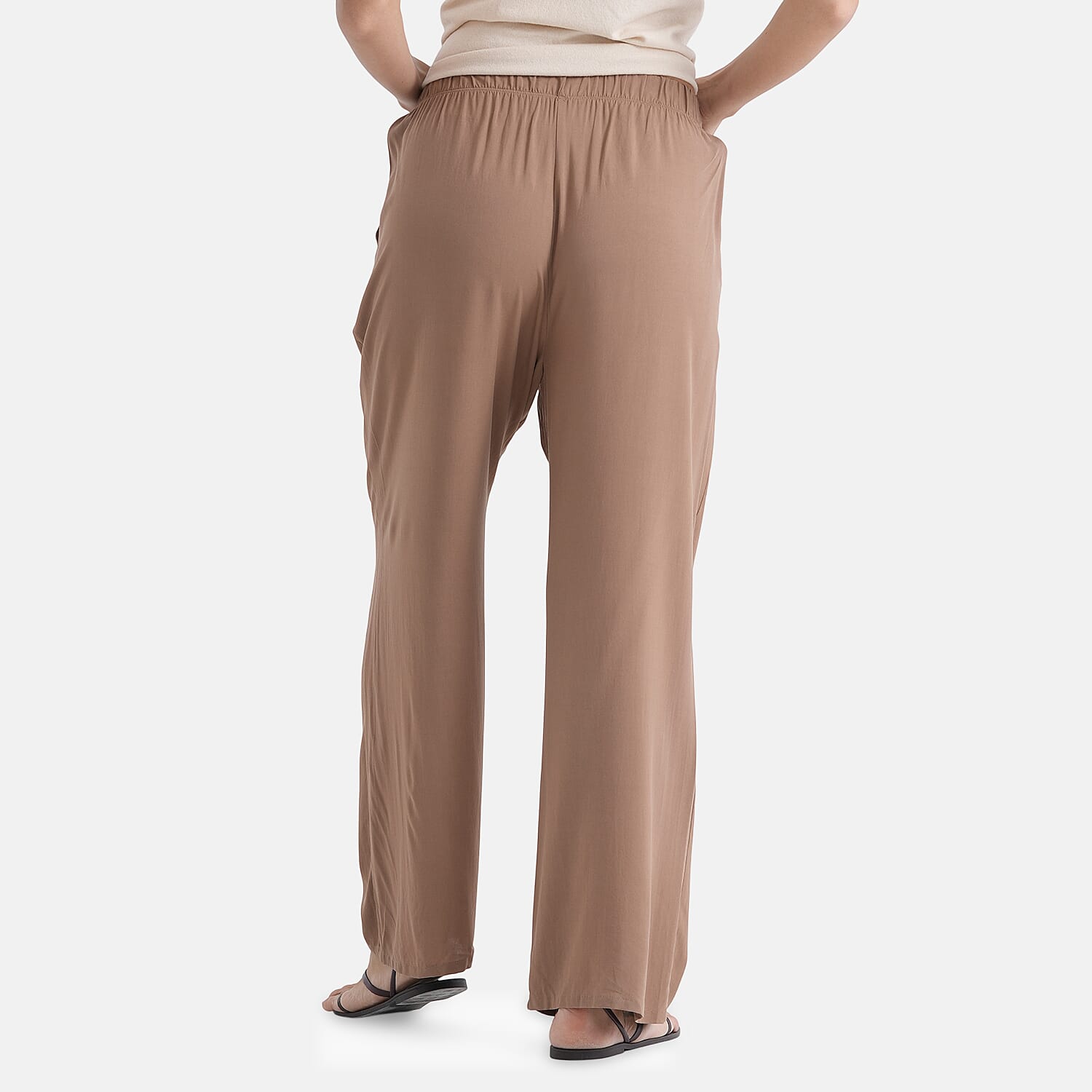 & Maisi Set Of 2 Printed And Solid Color Wide-Leg Trousers