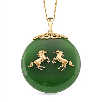 https://tjcuk.sirv.com/Products/44/5/4454561/Dyed-Green-Jade-Horse-Pendant-with-Chain-Size-18-in-Yellow-Gold-Plated_4454561.jpg?w=342&h=342