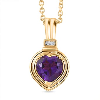 https://tjcuk.sirv.com/Products/44/5/4455057/D-Joy-African-Amethyst-White-Zircon-Pendant-with-Chain-Size-20-in-Yell_4455057.jpg?w=342&h=342