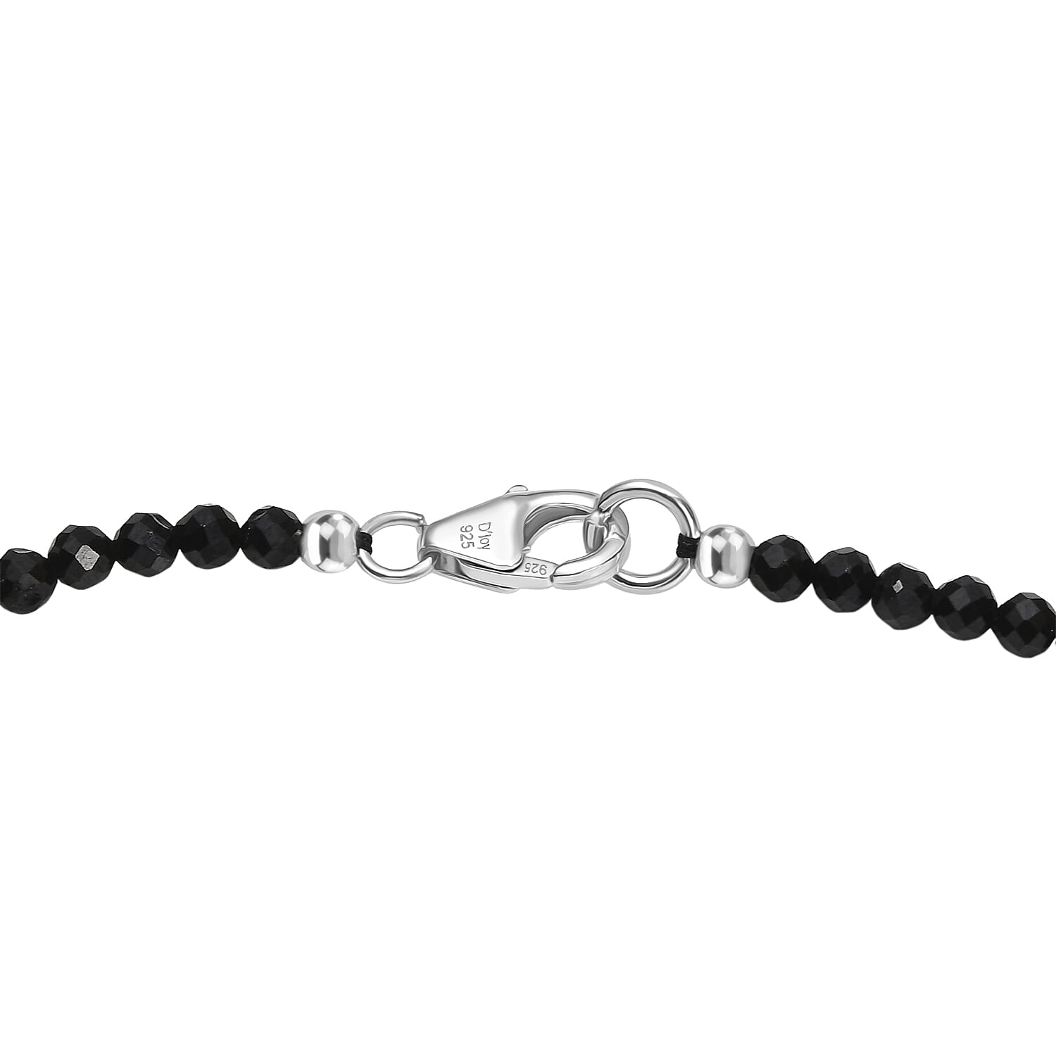 D'Joy - African Amethyst, Black Spinel & Fresh Water Pearl Heart Pendant with Beads Chain (Size 20) in Rhodium Overlay Sterling Silver 52.50 Ct.