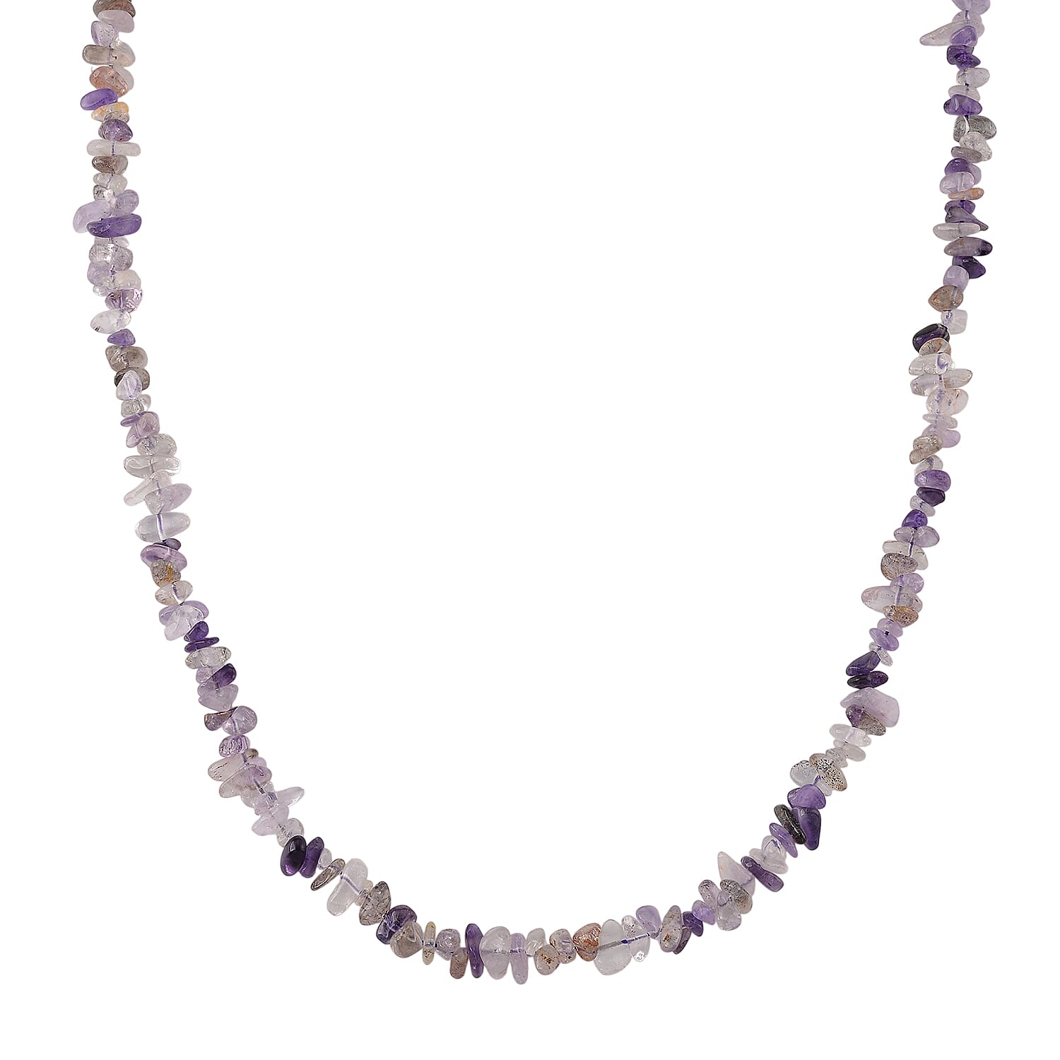 Set of 3 - Strawberry Quartz, Cacoxenite, Cherry Quartz & Green Kiwi Quartz Chips Necklace (Size - 32) & 6 pcs of Stretchable Bracelet (Size - 7) 1350.00 Ct.