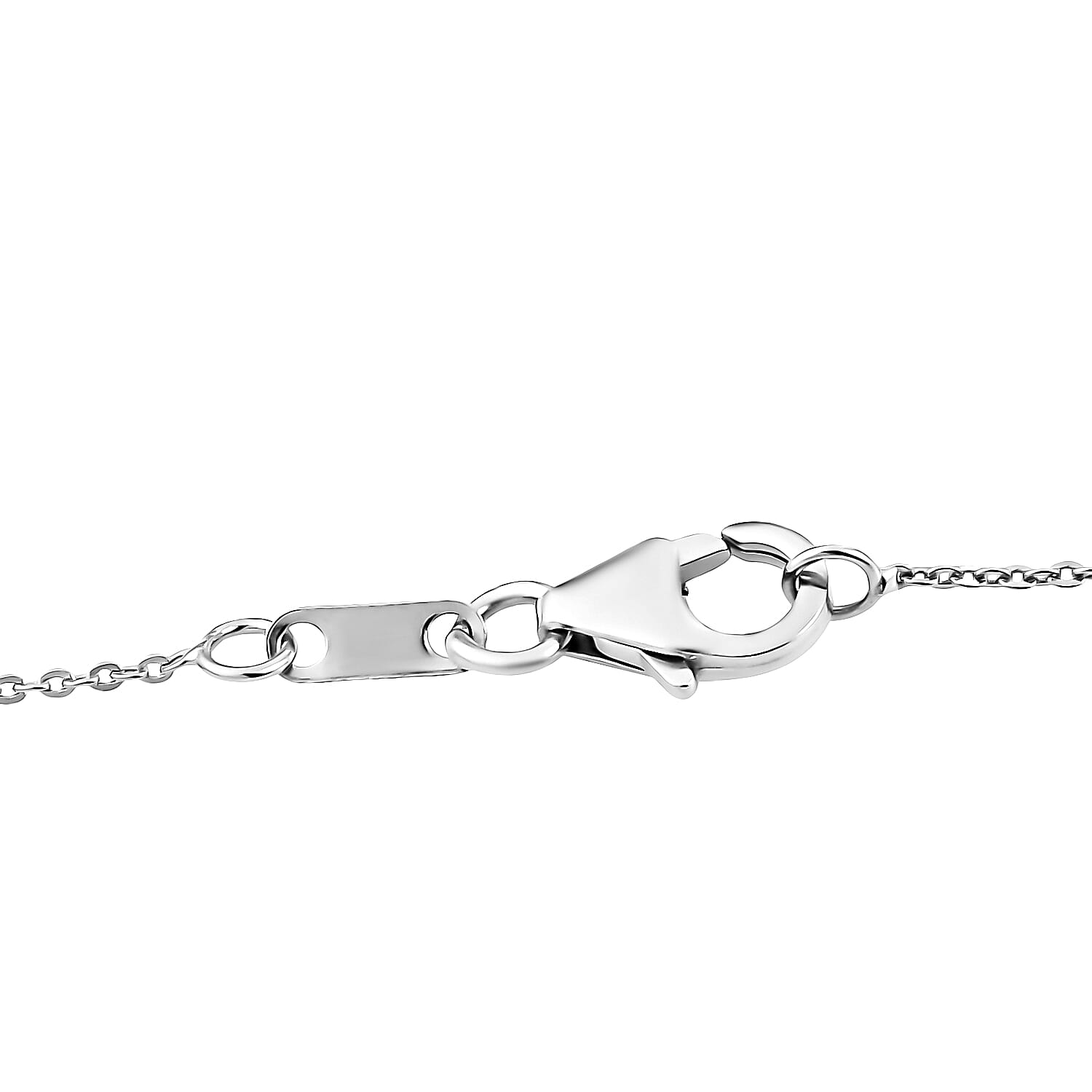 D'Joy Moissanite & African Ruby Drop Pendant with Chain(Size 20) in Rhodium Overlay Sterling Silver 2.00 Ct.