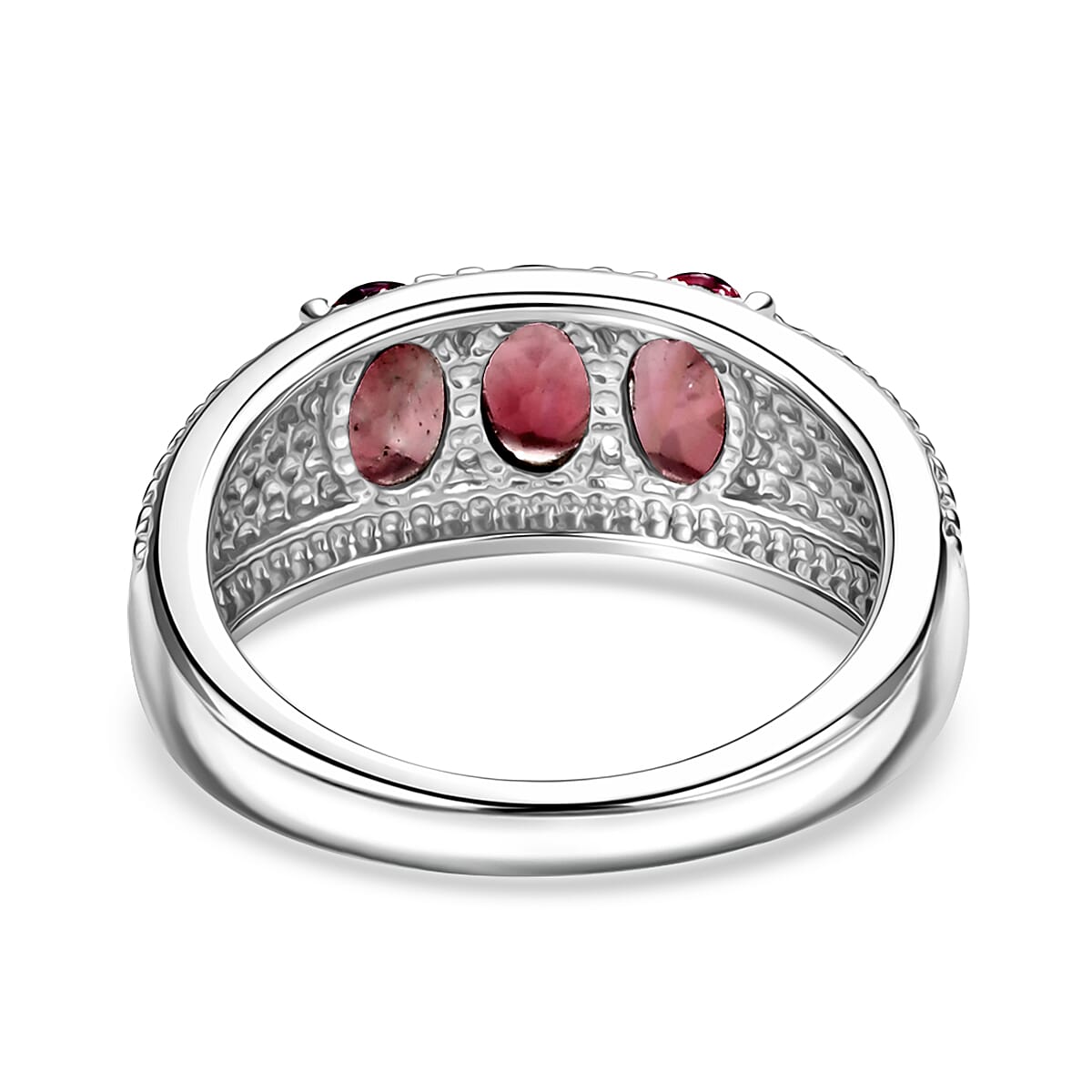 Set of 2 - EverTrue Red Garnet Ring & Pendant with Chain (Size 20) 3.27 Ct.