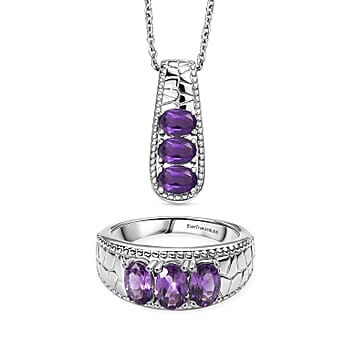 https://tjcuk.sirv.com/Products/44/5/4458188/Set-Of-2-EverTrue-African-Amethyst-Ring-Pendant-with-Chain-Size-20-2-4_4458188.jpg?w=342&h=342