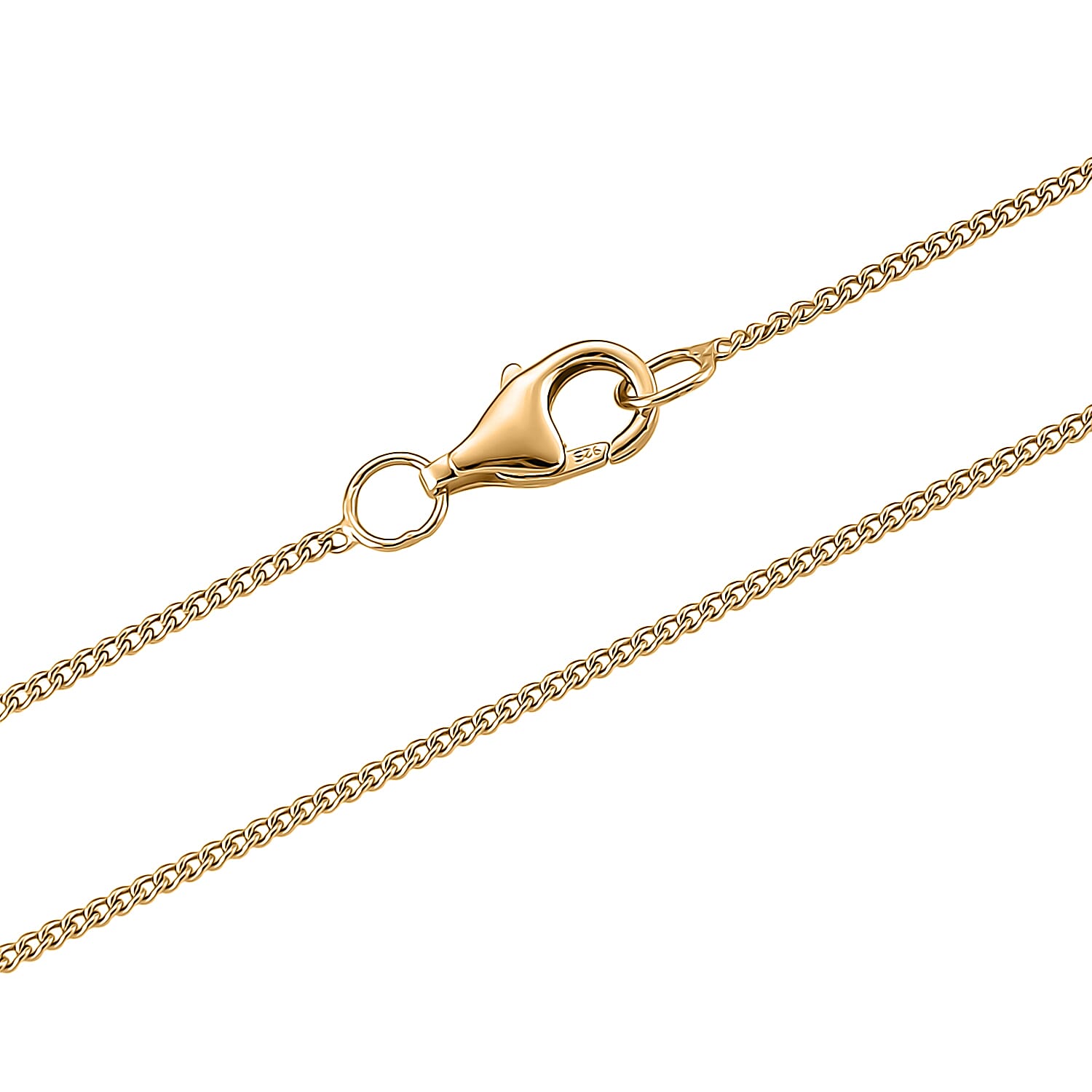 Moissanite Solitaire Pendant with Chain (Size 18) in Yellow Gold Plated Sterling Silver 1.00 Ct.