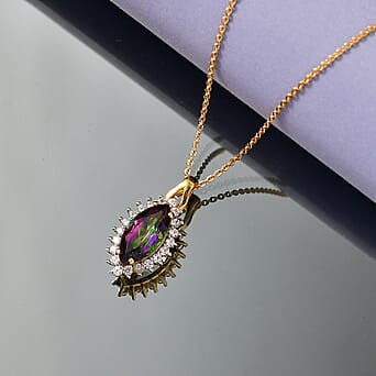 https://tjcuk.sirv.com/Products/44/5/4459978/D-Joy-Mystic-Topaz-White-Zircon-Pendant-with-Chain-Size-20-in-Yellow-G_4459978_2.jpg?w=342&h=342
